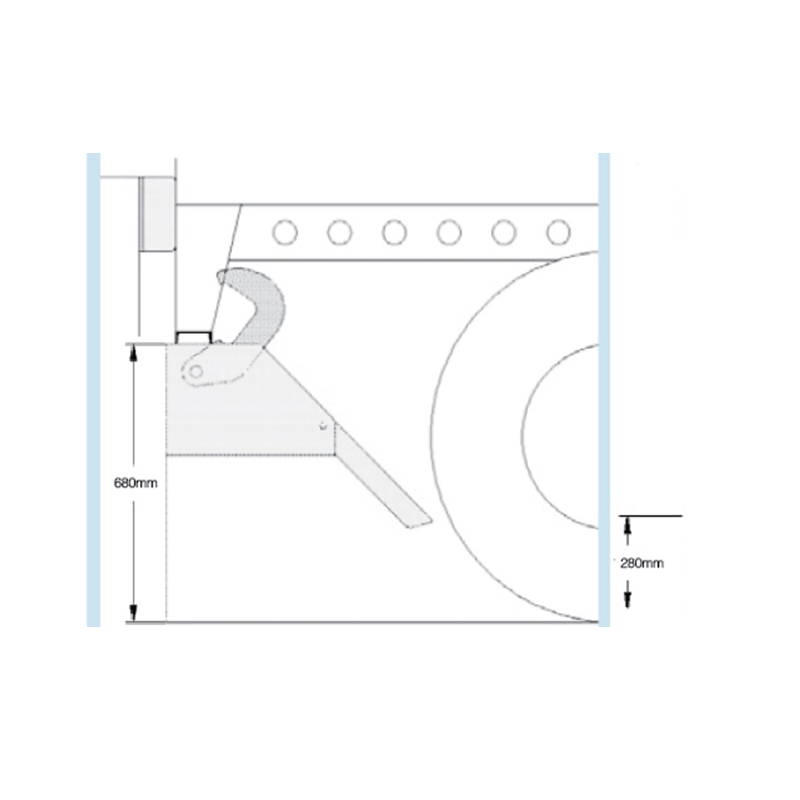 CHR-600 Khóa móc quay/Kiềm hãm xe tải